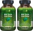 Irwin Naturals ミルク アコール 肝臓 Detox - 60 液体 ソフト ゲル, パック 2 - サポート 肝臓の健康 とともに Dandelion, Artichoke, ターメリック & グリーン ビート ルート - 60 総給
