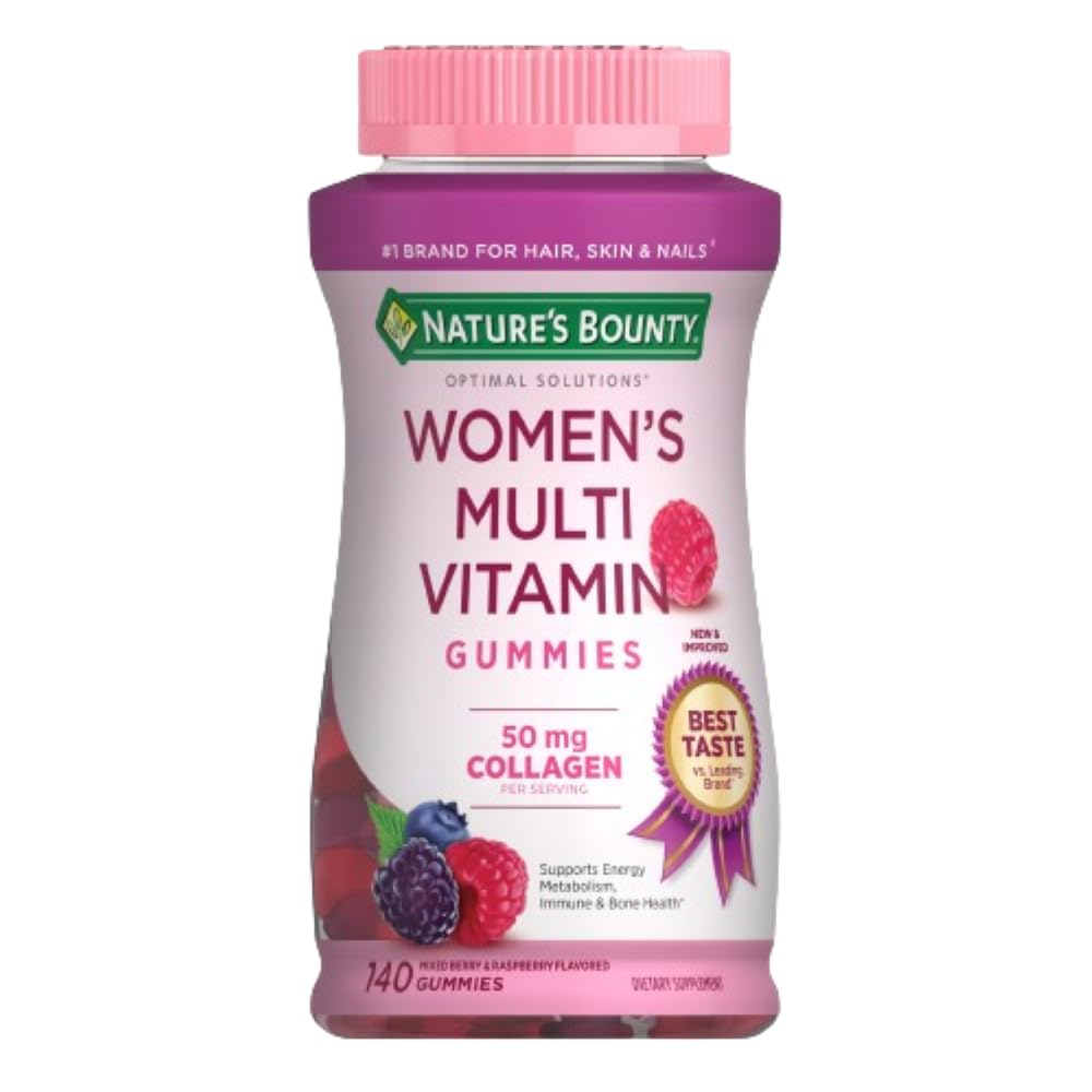 Nature's Bounty Optimal Solutions、免疫サポート、セルラーエネルギーサポート、骨の健康、ラズベリー味、140 Ct