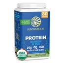 ヴィーガンオーガニックプロテインパウダー工場を拠点とする | BCAA Amino Acids Hemp Seed Soy Free Dairy Free 希釈無料 合成無料 NON-GMO | Unflavored 30 サービング | 戦士のブレンド Sunwarrior