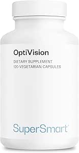 Supersmart - OptiVision(Advanced Formula) - ビルベリーエキス、ブラックカラント、ルテイン、ゼアキサンチン、アスタキサンチン - 目のサプリメント | 非GMO&グルテンフリー - 120 ベジタリアンカプセル