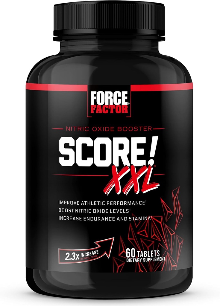 フォースファクタースコア! L-Citrulline、Horny Goat Weed、Black Maca、およびTribulus Terrestrisの男性のためのXXL Nitric酸化物ブースターの補足はStamina、エネルギーおよび物理的な性能、60のタブレットを高めます