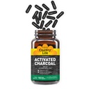 カントリーライフ活性化有機ココナッツチャコールカプセル、260mg - ガスとブロッキング救済のための天然チャコールサプリメント、グルテンフリー、180ビーガンカプセル