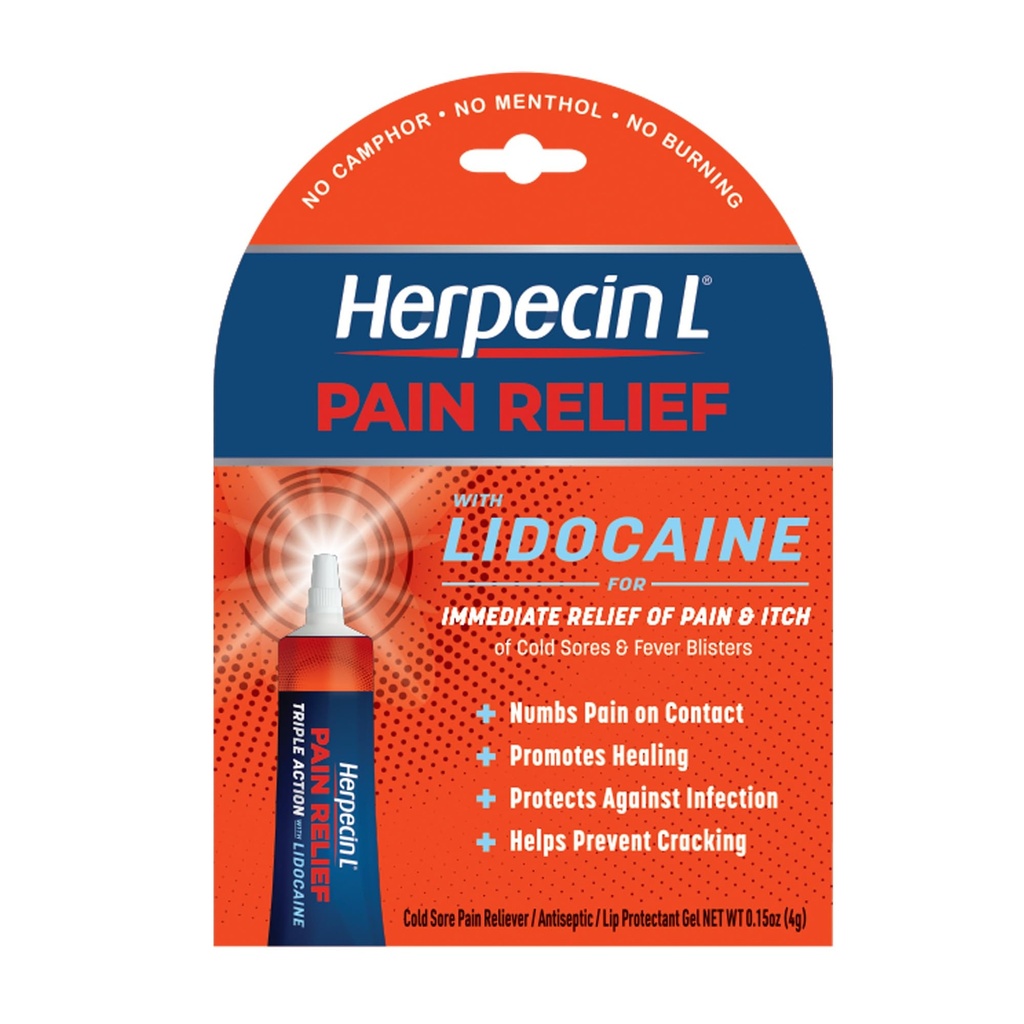 リドカイン、numbs の苦痛およびイッチが付いている風邪の痛みの軽減の処置のための Herpecin-L 痛みの軽減の処置は、感染、0.15 oz を保護します
