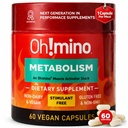 Oh!minoメタボリズムは、エネルギー変換w / L-カルニチン、Phenylcapsaicin、&ビタミンB3 - 非ジッタ、興奮剤なし、ビーガン、非乳液カプセル(60の摂食)のためのサプリメント