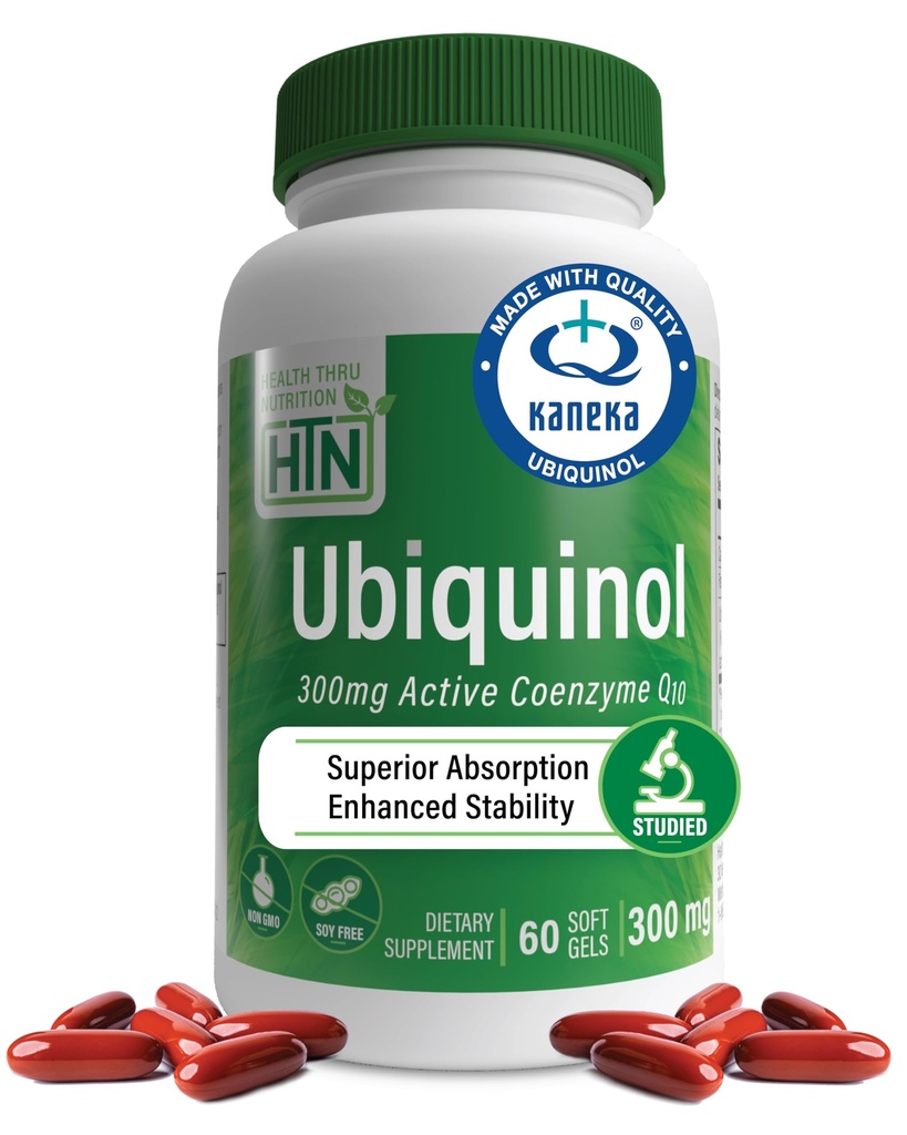 カネカ QH の減少した CoQ-10 として健康の Thru の栄養の Ubiquinol 300mg 60 の Softgels | Stabilized - 第 3 党はテストしました | 高められた生物学的利用能 | 心血管及び Mitochondria 機能サポート | 非 GMO