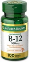 Nature's Bounty Vitamin B-12 500 mcg、100 カウント(パッケージ2)