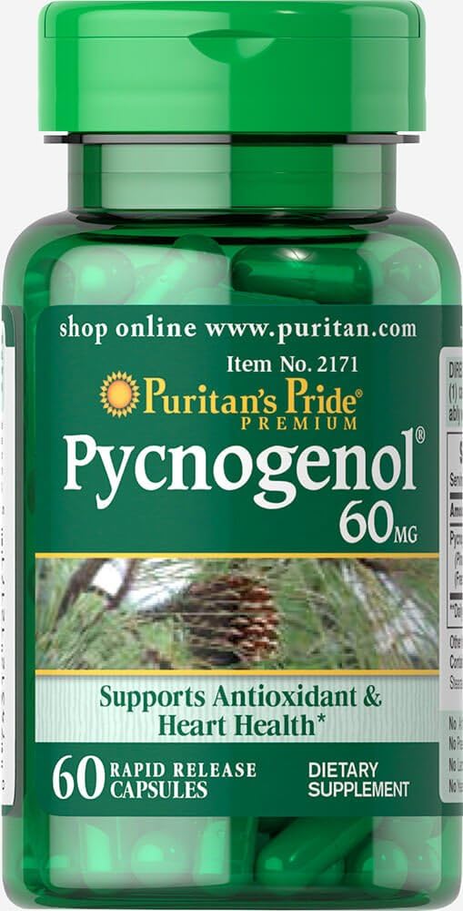 Puritan's Pride Pycnogenol 60 mg-60カプセル