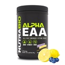 NutraBio アルファ EAA - 筋肉成長と水分補給のためのオールデイ アミノ 酸 - ノトropics とアダプトゲンによるエッセンシャル アミノ 酸 - フルスペクトラム EAA BCAA パウダー - 30 サービング - Blueberry Lemonade