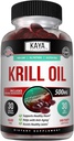Kaya Naturals - Omega 3、EPA、DHA、Phospholipids&Astaxanthin Supplement - 脳と健康ビタミン - アンチエイジングサプリメント - 30カウントSoftgels