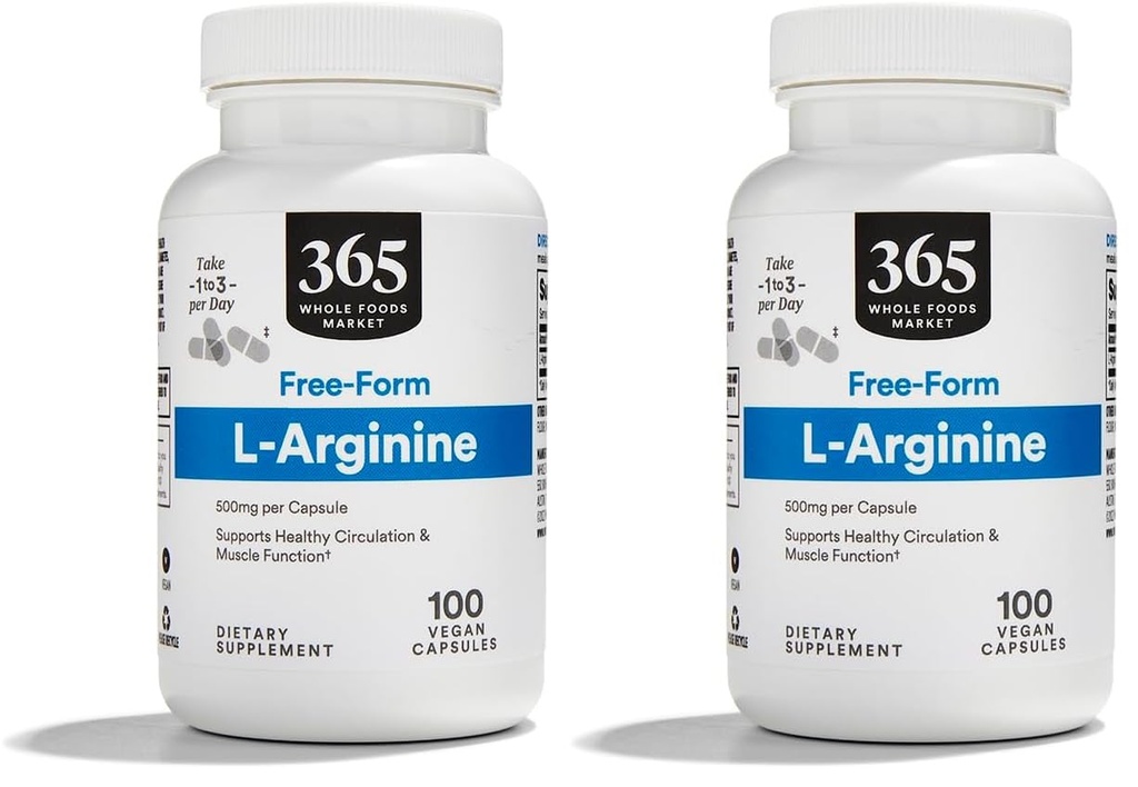 全食品市場、Lアルギニン500Mg 100ベジギーキャップ(パッケージ2)