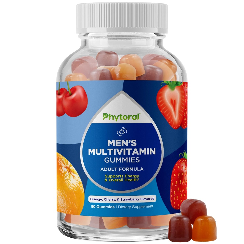 亜鉛と男性のグミのためのPhytoral自然なMultivitamin - ビタミンD C A及びBiotin B6 B12完全な健康の補足