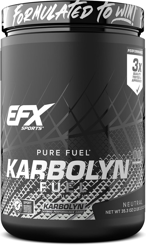 EFXスポーツカルボリン燃料 | 炭水化物の高速吸収パウダー | 炭水化物の負荷、持続エネルギー、クイックリカバリ | 興奮剤無料 | 20 サービング(中立)