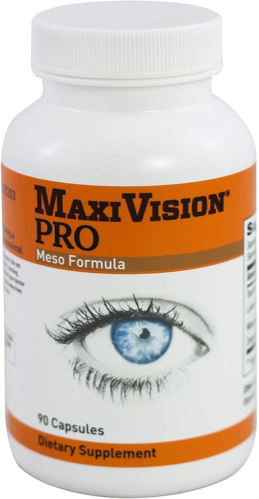MaxiVision® PRO Meso式 - Mesozeaxanthin - ルテイン - ゼアキサンチン - 90カプセル、1ボトル