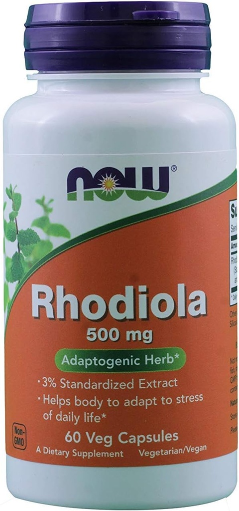 Now Foods Rhodiola Rhodiola Rosea, 60 Capsules / 500mg