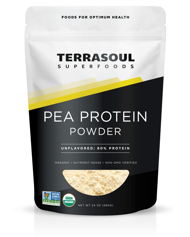 Terrasoul Superfoods Organic Pea Protein (Unflavored, Smooth Texture), 1.5ポンド