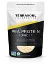 Terrasoul Superfoods Organic Pea Protein (Unflavored, Smooth Texture), 1.5ポンド