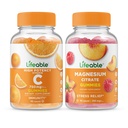 通気性のビタミンC 750mg +マグネシウム85mg、グミーズバンドル - 偉大なテイスティング、ビタミンサプリメント、グルテンフリー、GMOフリー、Chewable Gummy