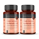Pureclinica Hyaluronic酸300mg x 360のタブレット(供給180-12か月の2本のびん)。 トリプル強度ヒアルロン酸酸。 他のHLAのタブレットより300%強く。
