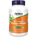 NOWの食糧補足、GinkgoのBiloba 120のmgの二重強さ、非GMOのプロジェクトは、100のVegeのカプセルを修飾しました