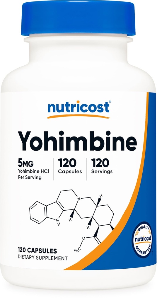 Nutricost Yohimbine HCl 5mgの120のカプセル-グルテンフリーおよび非GMO