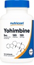 Nutricost Yohimbine HCl 5mgの120のカプセル-グルテンフリーおよび非GMO