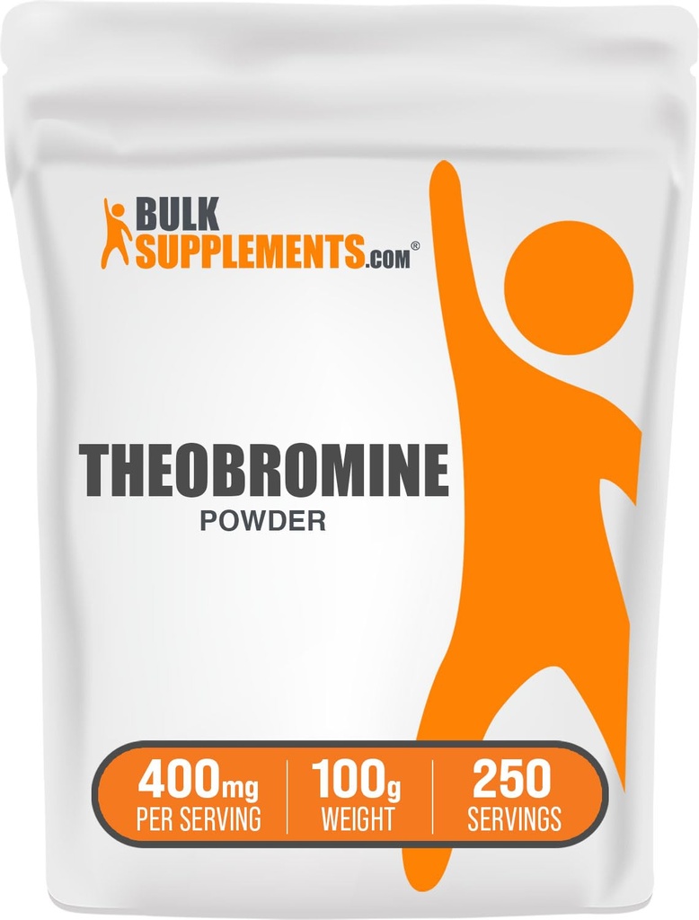BulkSupplements.com Theobromineパウダー - Theobromineサプリメント、Nootropicサプリメント - エネルギーサポート、グルテンフリー、250サービング、100g(3.5オンス)(パッケージ1)