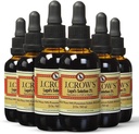 ヨウ素のJ.CROW'S® Lugolの溶液2% 2オンス(6ボトル) - プレミアムヨウ素&カリウムヨウ素液、グルテン&、アルコールフリー天然塩エキス、有効期限なし