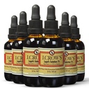 ヨウ素のJ.CROW'S® Lugolの溶液2% 2オンス(6ボトル) - プレミアムヨウ素&カリウムヨウ素液、グルテン&、アルコールフリー天然塩エキス、有効期限なし