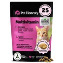 Cat Multivitamin Crunchy & Creamy Chews - Catは、健康 + 免疫、共同サポート、スキン&コート、および消化 - Omega 3s、リジン&プロバイオティクス(30日の供給)とビタミンを扱います
