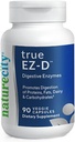 NatureCity True-EZ-D 非GMO消化酵素コンプレックスサプリメントは、男性と女性(90 Veggie Capsules)のための消化の健康とブロッキング救済のためのスーパー酵素