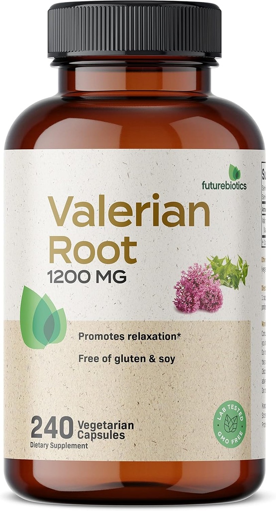 Futurebiotics の Valerian Root 1200 MG は弛緩の非 GMO、240 のベジタリアンのカプセルを促進します