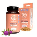 OAT MAMAオーガニック授乳サプリメント - 'Slay Mama'Blessed Thistle & Fenugreekカプセル - ハーブ授乳ブレンド、母乳育児のための産後のサポート