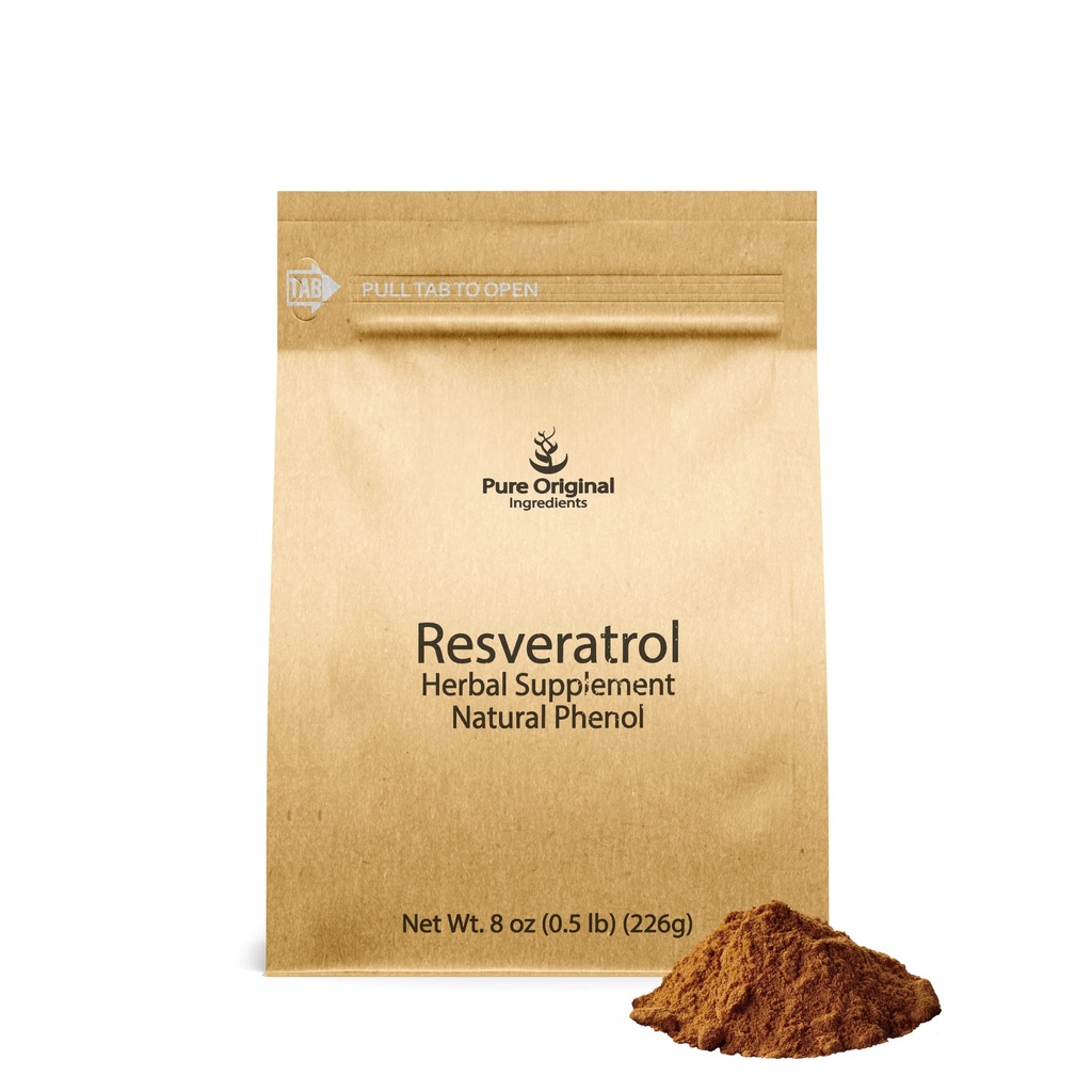 ピュアの元のINGREDIENTS Resveratrolの粉、8のoz、Phytoalexinのポリゴンの根のエキス
