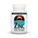 源のNaturals亜鉛アミノ酸Chelate - 50mg - 100のタブレット