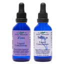 Eidonのイオン鉱物の液体のシリカ及び亜鉛低下、2つのFl Oz、免疫の健康、スキン ケア、全自然な原料、人工的な色か保存料無し
