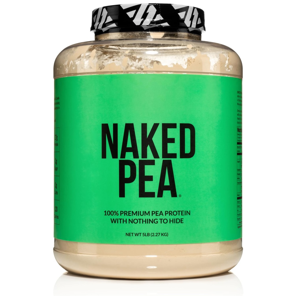 NAKED Pea - 5LB 100% 北米農場からのエンドウ豆タンパク質パウダー - 風味のビーガンエンドウ豆プロテイン隔離 - 植物タンパク質粉末、消化しやすい - 76 サービング