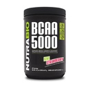 NutraBio BCAA 5000パウダー - ビーガン発酵BCAA - リーンマッスル成長をサポート, 回復, 持久力 - 60 サービング - キウイイチゴ