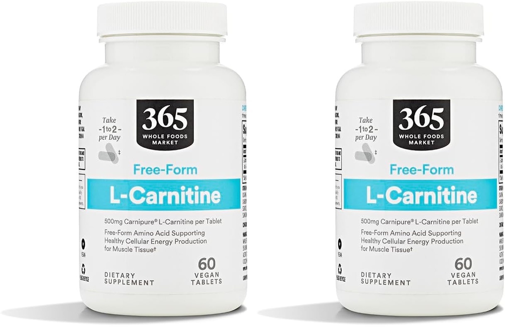 全食糧市場、Lのカルニチン500mg、60のct (2のパック)