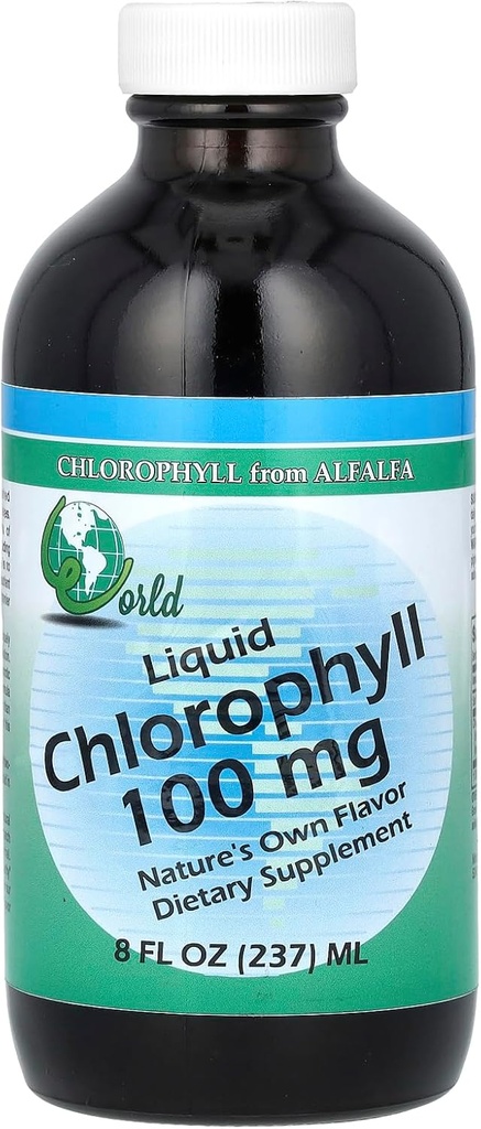 世界有機 - Chlorophyllの液体100mgの8つのozの液体