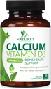 Calciumの補足1200のmg -最もよい吸収のためのビタミンD3と-サポート免疫の健康、骨及び歯-D3の性質の炭酸カルシウム+ 1600 IU -女性及び人のための米国でびん詰めにされる- 60のタブレット