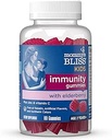 Mommy's Bliss Kids Elderberry Gummies、黒のエルダーベリー、亜鉛&ビタミンC、グルテンフリー&ビーガン、年齢2年+ (60カウント)