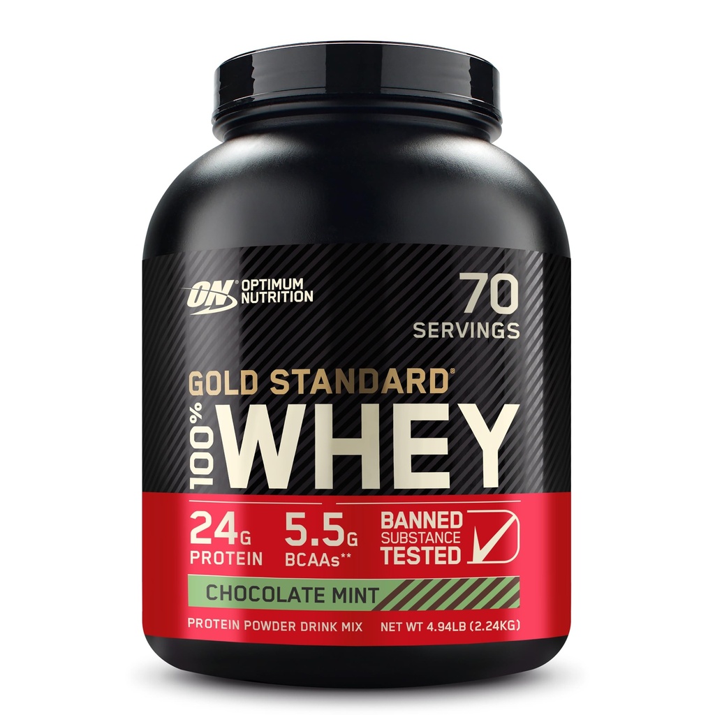 最適栄養の金のStandard® 100%の心配、チョコレート ミント、4.94のlb (2.24のkg)