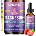子供のマグネシウムの液体は子供の補足w/L-theanine、Omega-3、ビタミンB6、D3 -のための眠り、弛緩、頭脳、骨- 2 Fl Ozの子供のカルム、いちごの味のために低下します