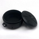 旅行丸薬箱のアルミ合金の小さいビタミン箱の防水旅行丸薬のオルガナイザーの丸薬/ビタミン/魚油(黒)のための丸薬ディスペンサーの補足のホールダー