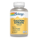 Solarayカルシウムクエン酸塩1000mg - ケレートカルシウムサプリメント - 骨の強度と健康的な歯をサポート - 消化しやすい - 60日間保証、ビーガン - 30サービング、120ベジーキャップ