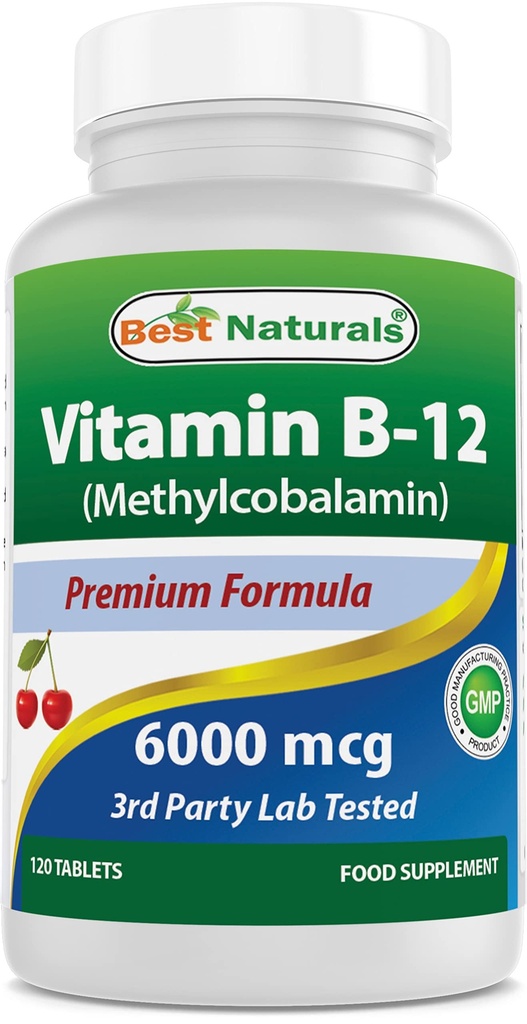ベストナチュラルビタミンB12 6000 mcg 120錠