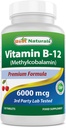 ベストナチュラルビタミンB12 6000 mcg 120錠