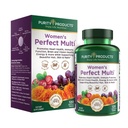 純度プロダクト 女性の完全な多バランスの取れたMultivitamin -サポート 尿路の健康、免疫、骨+筋肉、毛、皮、釘、消化器の健康のためのエリートのプロバイオティクス+ 120のタブレット