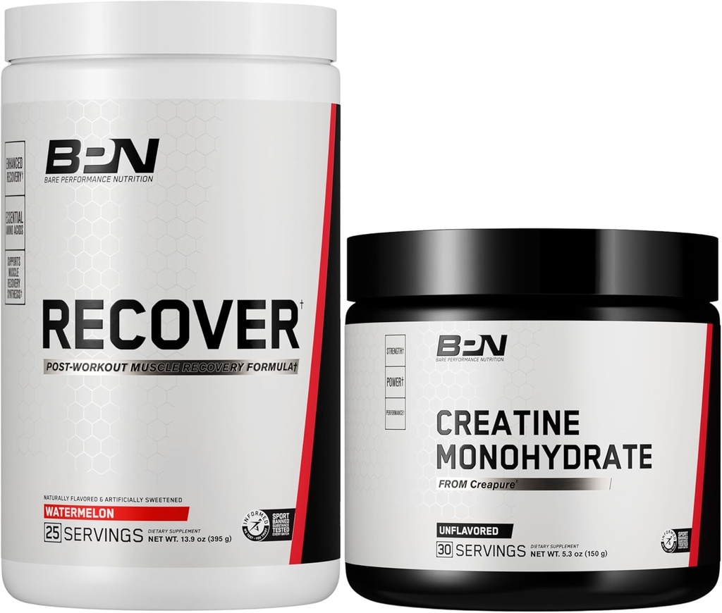 BARE PERFORMANCE NUTRITION BPN 回復 & クレアチン Monohydrate 30s バンドル