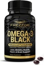 FREZZOR Omega 3 ブラック のための 共同ケア & コンフォート - ニュージーランド グリーン リッピング Mussel オイル カプセル; 53x 高い効力 と UAF1000 + スーパー 酸化防止, いいえ 魚 後味, 1-パック, 60 Softgels